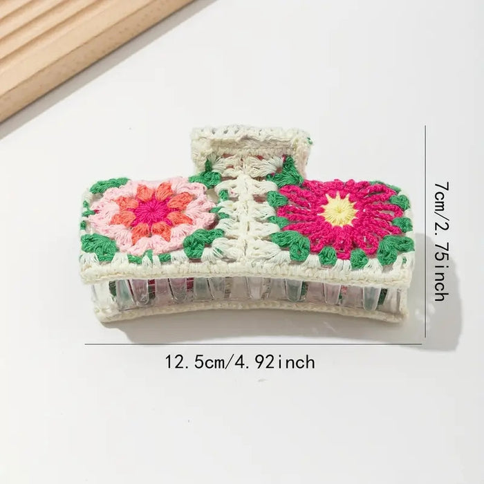 Wholesale Knitted Crochet Strawberry Hair Clip