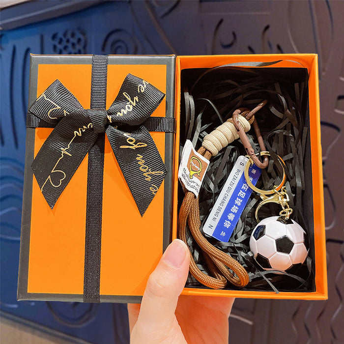 Wholesale Cartoon Football Trophy Keychain ABS Purple Car Key Accessory