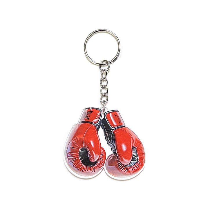 Wholesale Acrylic Boxing Keychain Hanging Cartoon Personality Creative Keychain Pendant for Boys Gift