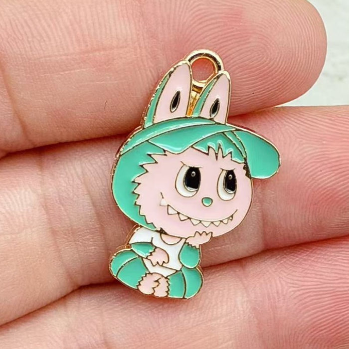Wholesale 10pcs Little Rabbit Accessories: Earrings and Keychain Pendant