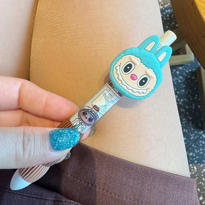 Wholesale Cute little rabbit press pen  cute heart gel pen