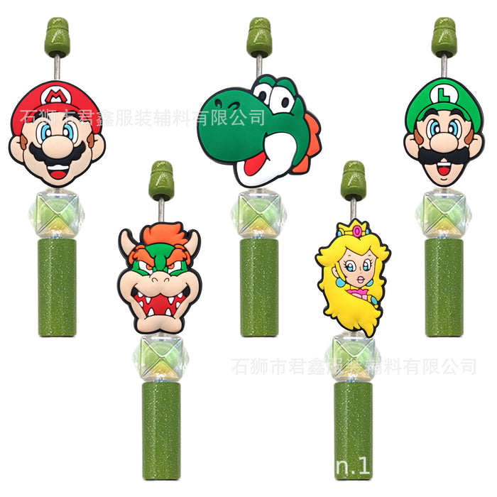 Wholesale Pen Beads PVC Double-sided Beads Ballpoint Pen Beads