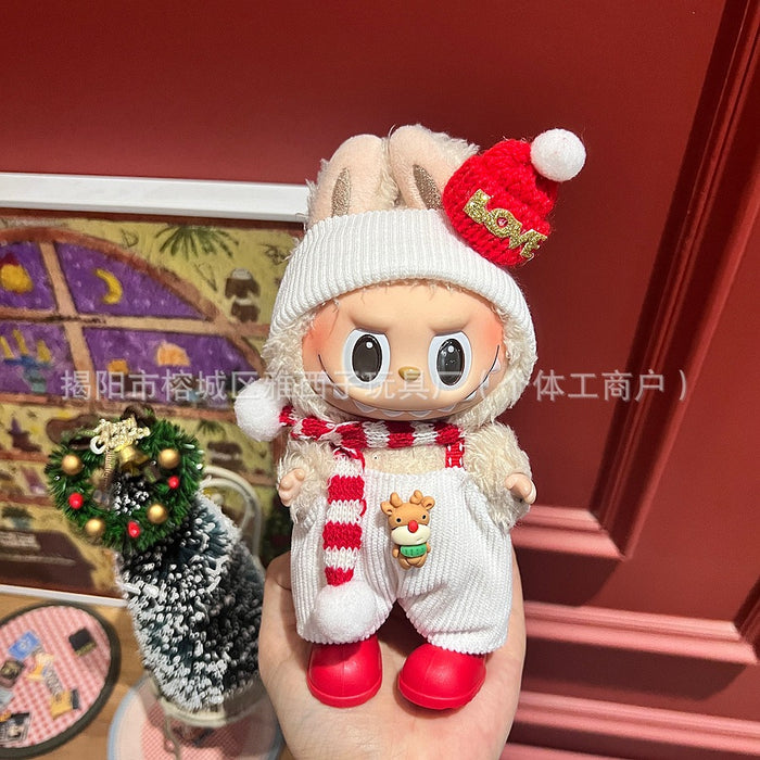 Wholesale Plush doll sweater with pendant and Christmas doll clothes