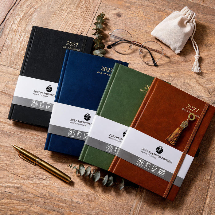 Wholesale Trendy A5 Business Notebook with Imitation Leather Cover and Thread Lock Binding