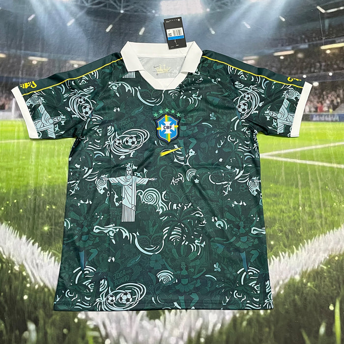 Wholesale World Cup Polyester Brazil Soccer Team Short Sleeve T-Shirt for Men Summer Casual