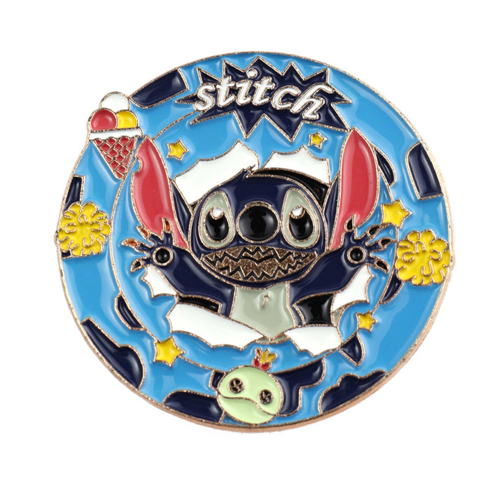 Wholesale Painted Brooch Cute Cartoon Oil Drop Metal Badge Accessories