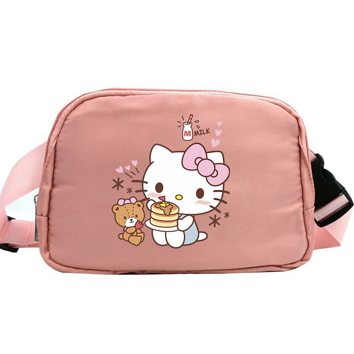 Wholesale Cat Cartoon Waterproof Sports Chest Bag  Versatile Crossbody Bag for Running with Phone Shoulder Bags