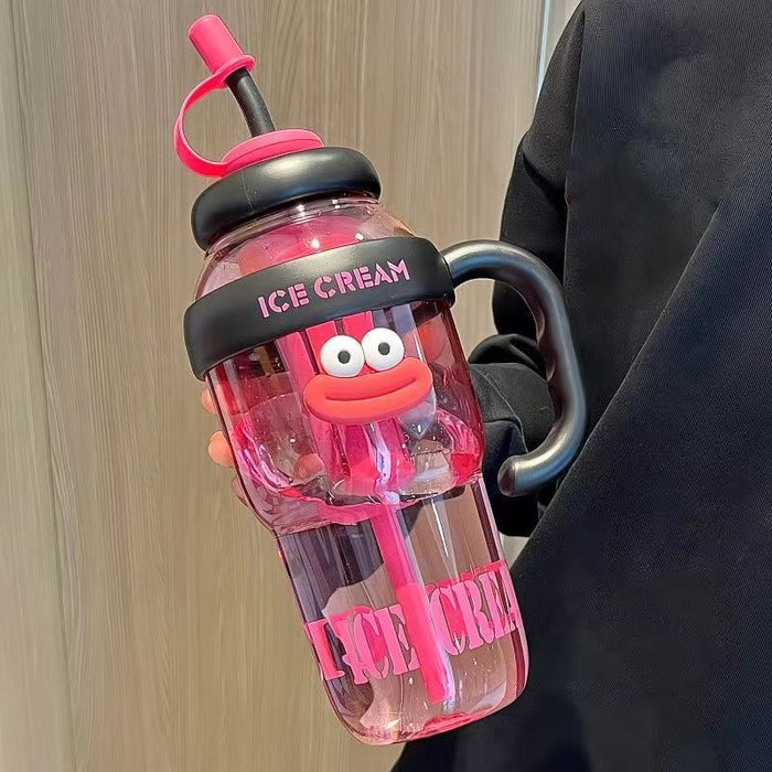Wholesale Plastic large-capacity straw belly cup