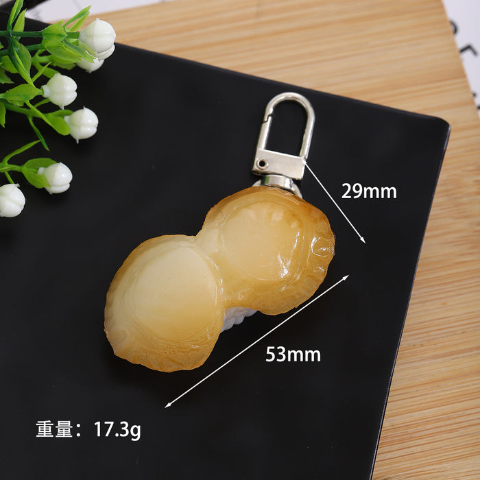 Wholesale PVC Sushi Keychain Food Toy Accessory for Bag Charm or DIY Craft Gift MOQ≥2