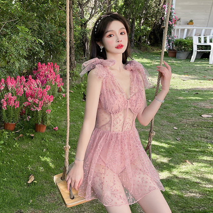 Wholesale Lace mesh sexy bikini swimsuit