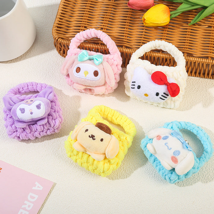 Wholesale Handmade woven coin purse keychain pendant, mini storage bag, headphone bag hanging decoration