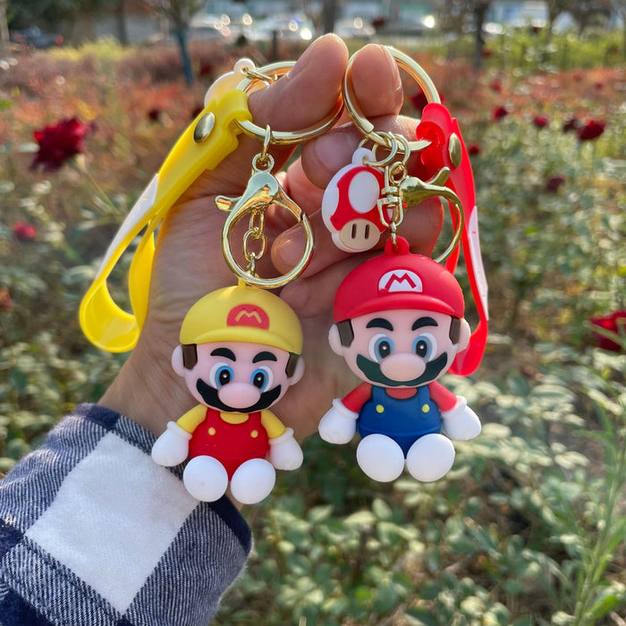 Wholesale Cartoon Cute Anime Soft Rubber 3D Doll PVC Keychain Bag Pendant