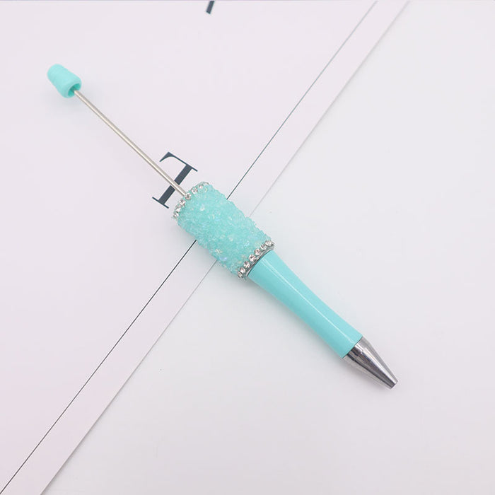 Wholesale Crystal Broken Stone Plastic Bead Pen JDC-PN-ChenYu002