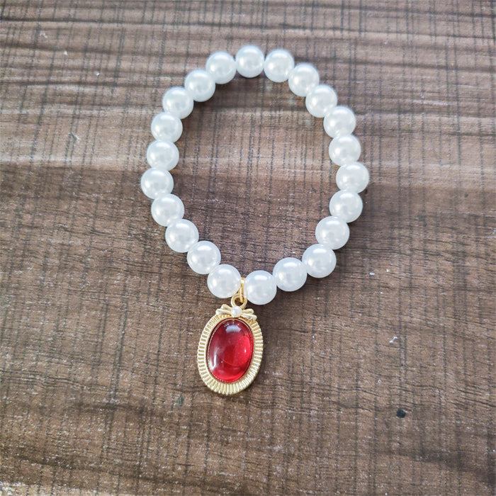 Wholesale Pearl heart necklace accessories hand-woven beaded jewelry accessories