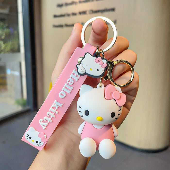 Wholesale Cartoon Three-dimensional Silicone Doll Keychain JDC-KC-MZL005