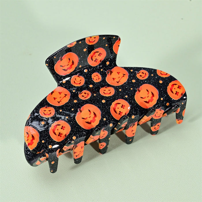 Wholesale Halloween Acrylic Cartoon Print Hair Clip JDC-HC-SNSB006