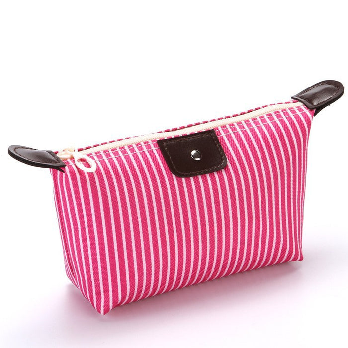 Wholesale Striped Dumpling Cosmetic Bag Dumpling Bag Folding JDC-CB-Xiangz002