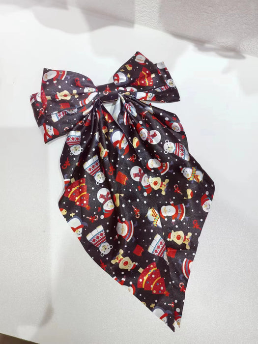 Wholesale Christmas Bow Spring Clip Hair Clips JDC-HC-Zhenr002