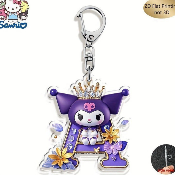 Wholesale Acrylic 26 Letter Alphabet Keychain Set Cute Cartoon Design MOQ≥2