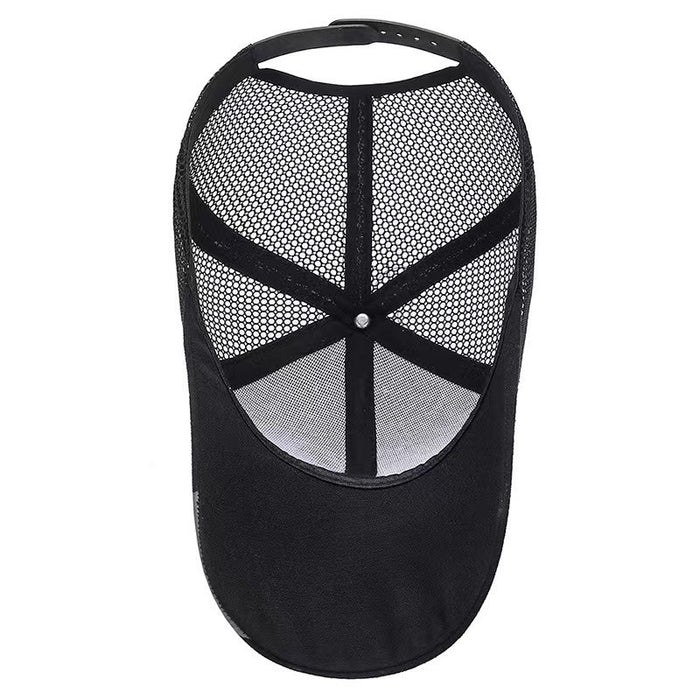 Wholesale Summer Mesh Breathable Long Eave Sunshade Baseball Cap Men's  CAP Half Mesh Large Eave  Hat
