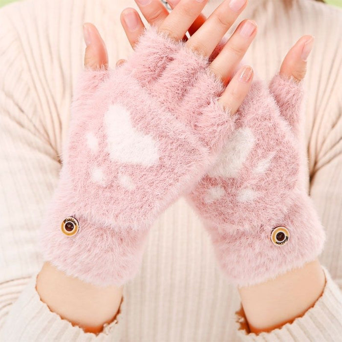 Wholesale  Cute Cartoon Cat Paw Gloves