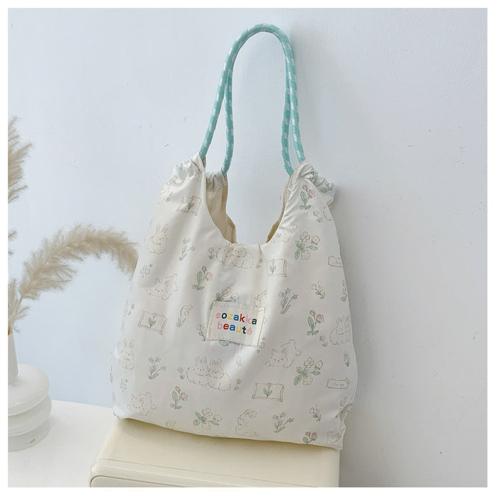 Wholesale New Cute Single Shoulder Canvas Bag Single Shoulder Bag Large Capacity Handbag Tote Bag Commuter Bag