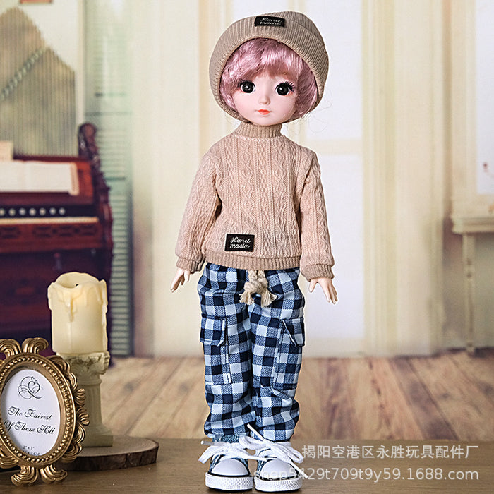 Wholesale Sweater doll change clothes 12 inch pants hat socks