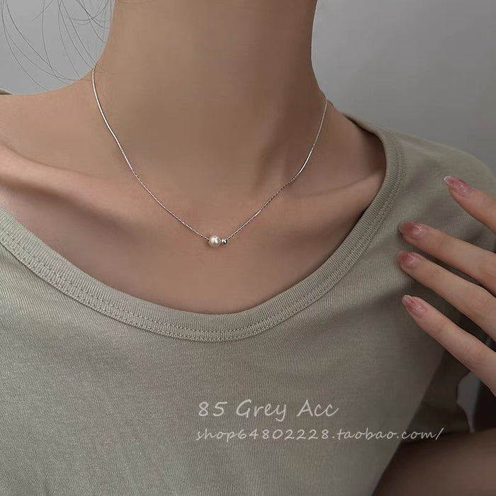 Wholesale Pearl Necklace Women's New Cyber Celebrity Clavicle Chain Elegant Jewelry