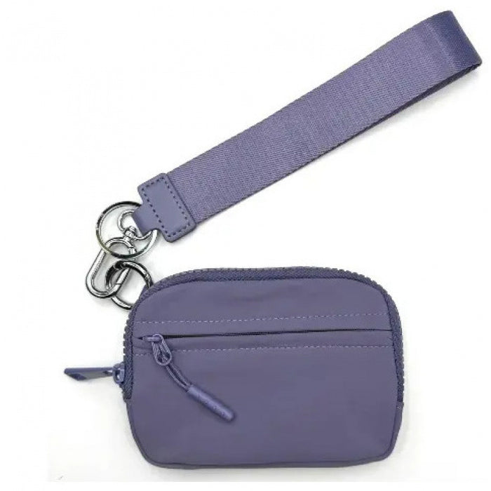 Wholesale Waterproof Nylon Small Purse with Wrist Multi-function Card Holder Keychain Women Coin Coin Purse