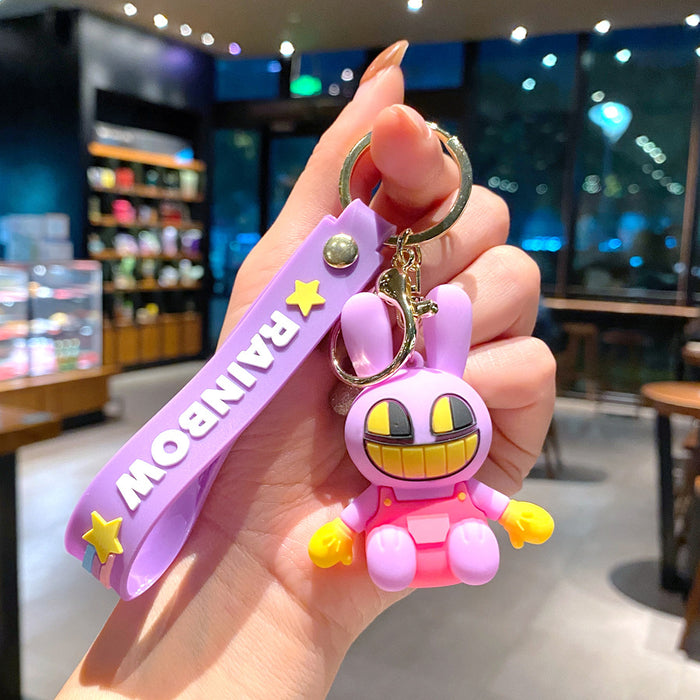 Wholesale Cartoon Digital Circus Keychain Pendant Clown Doll Accessories Couple Bag Key Chain Small Gift