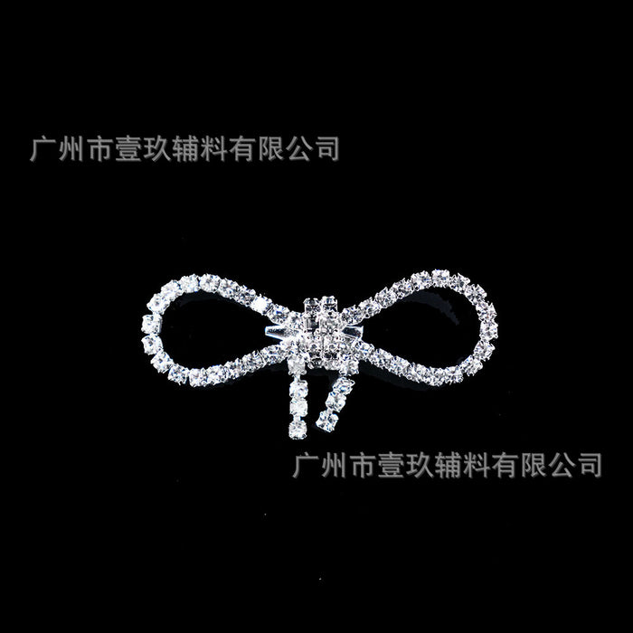 Wholesale DIY clothing accessories and embellishments: rhinestone bow corsage