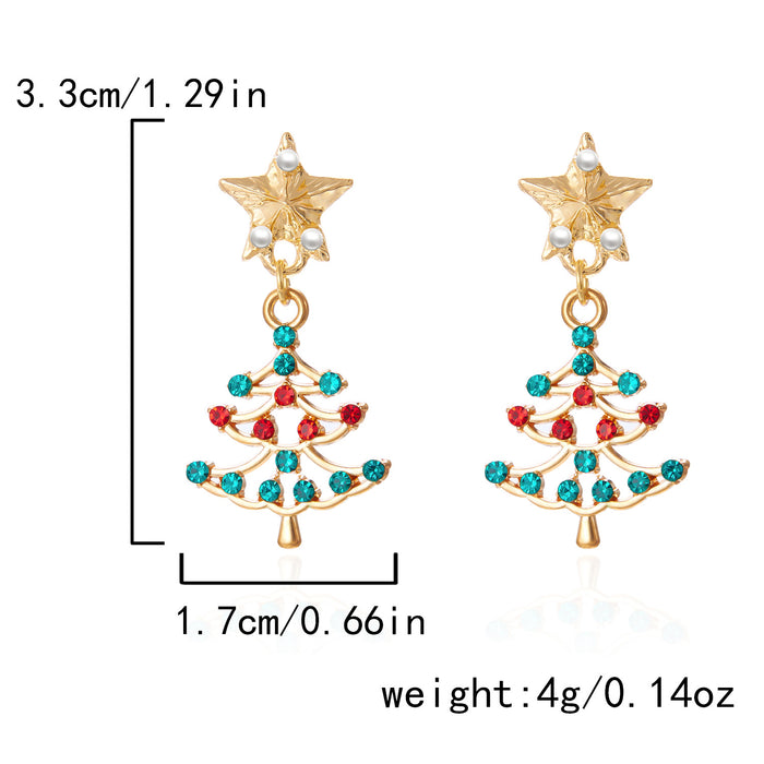 Wholesale  Christmas earrings  Christmas tree earrings