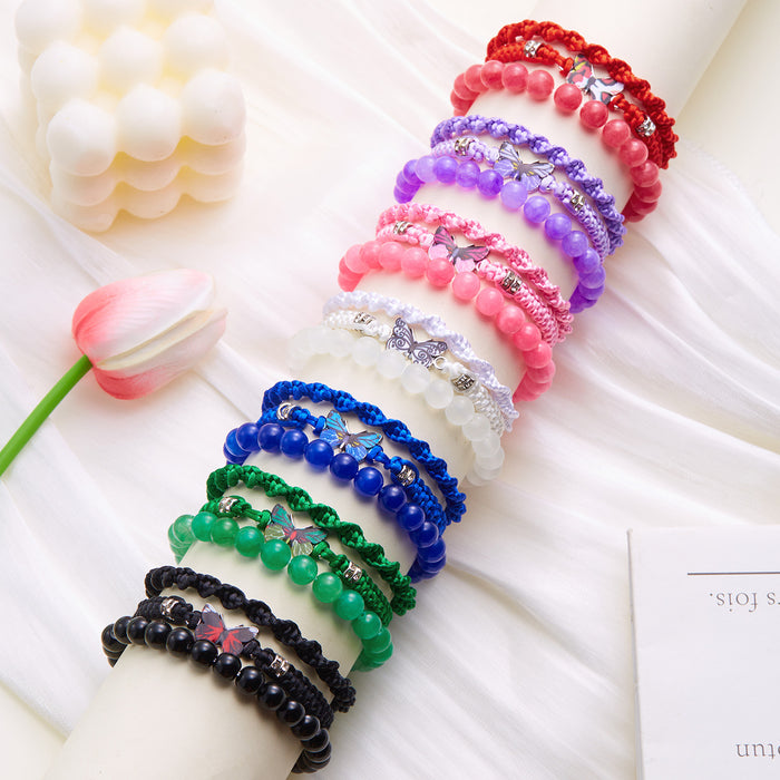 Wholesale  butterfly combination necklace fashion beads