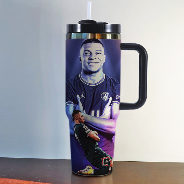 Wholesale Tumbler Stainless Steel Insulated Mug,  40oz Large Capacity,  Football Style