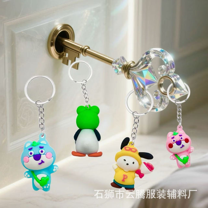 Wholesale 10pcs  Penguin keychain doll pendant bear keychain doll car bag pendant