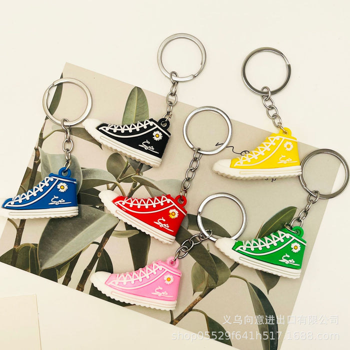 Wholesale PVC Cartoon Daisy Shoe Keychain JDC-KC-XiangY061