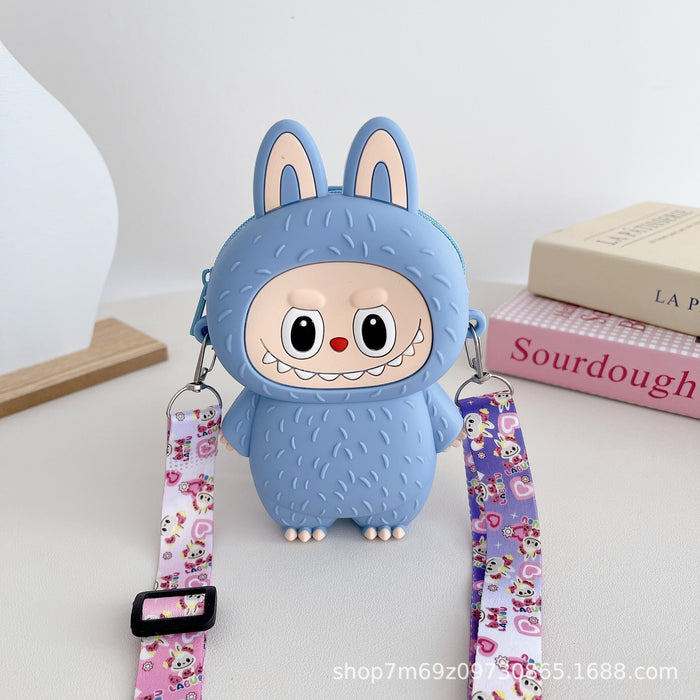 Wholesale Children's cartoon silicone small bag crossbody bag shoulder bag coin purse