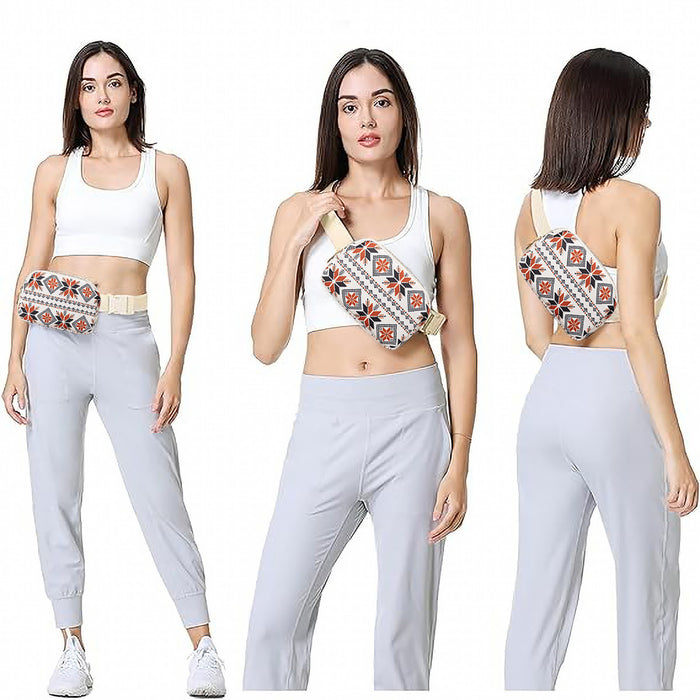 Wholesale Bohemian Ethnic Style Chest Bag Waist Bag Outdoor Running Mobile Phone Bag Crossbody Bag Portable