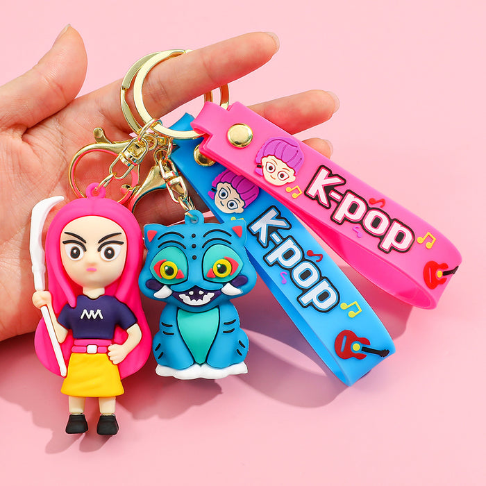 Wholesale Cartoon/ Anime K-POP Merchandise Silicone Keychain