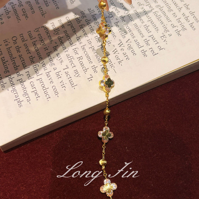 Wholesale Women's Four-Leaf Clover choker necklace Bracelet Earrings Set