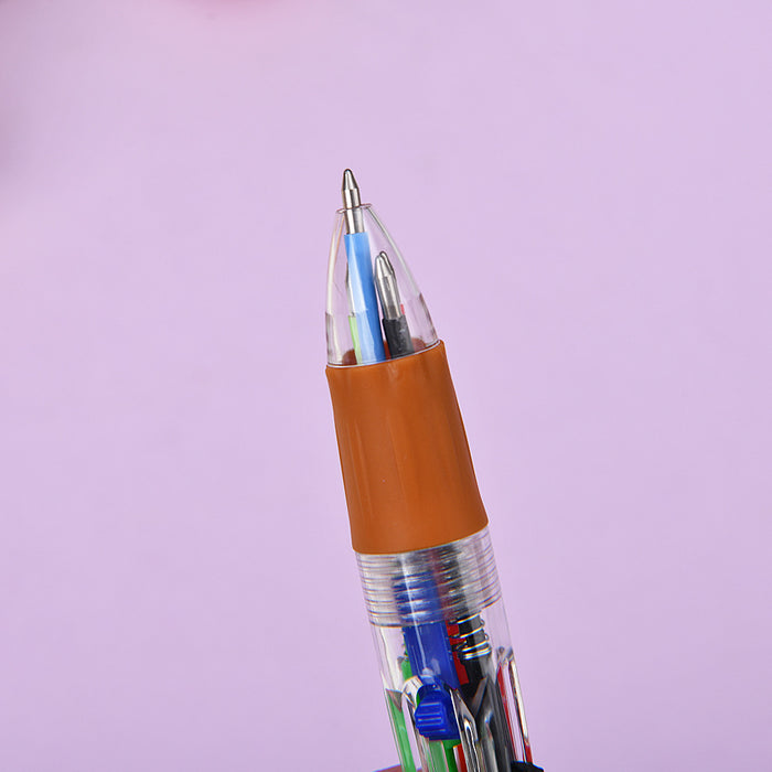 Wholesale Cute Thanksgiving Mini Four-color Ballpoint Pen Children' s Multicolor Hand Journal Marker Pen Student Stationery