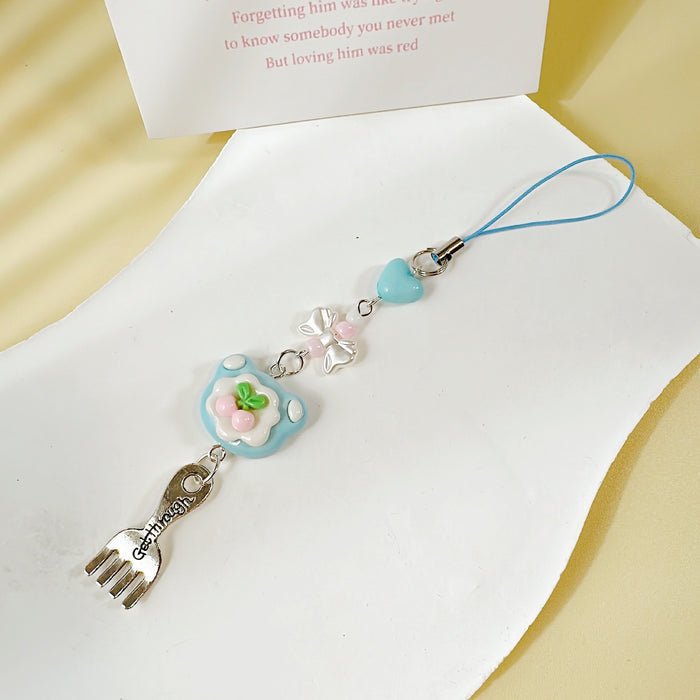 Wholesale Beaded Pendant Cute Girl Heart Mobile Phone Chain Bag Accessories