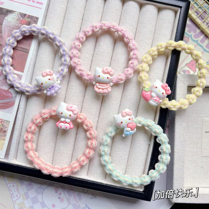 Wholesale Bow Kt Hair Band Hair Rope Couple Best Friend Gift Cartoon Hair Accessories