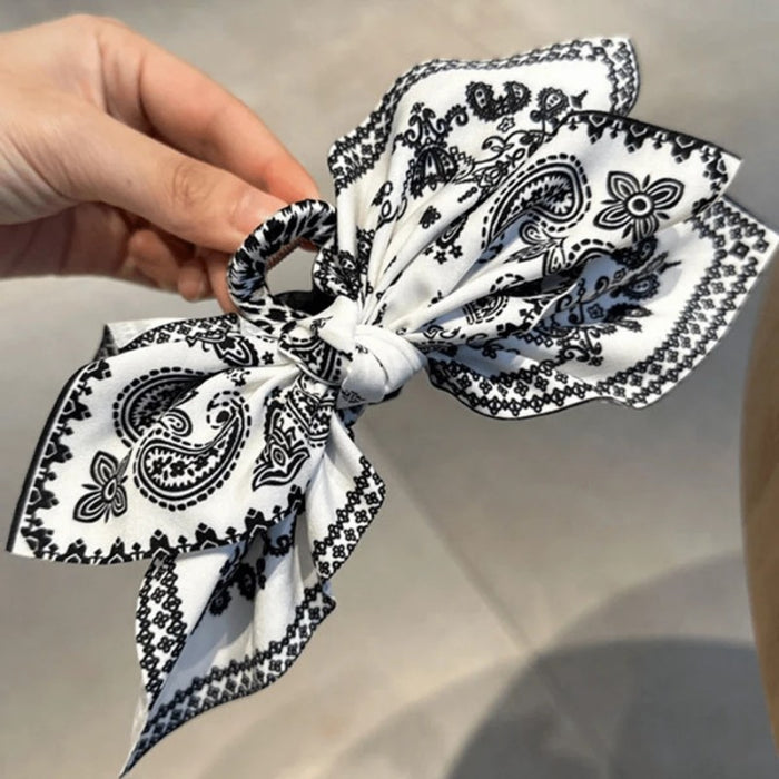 Wholesale Double-sided Cashew Flower Love Clip Bow Hair Clips JDC-HC-Zhenr004