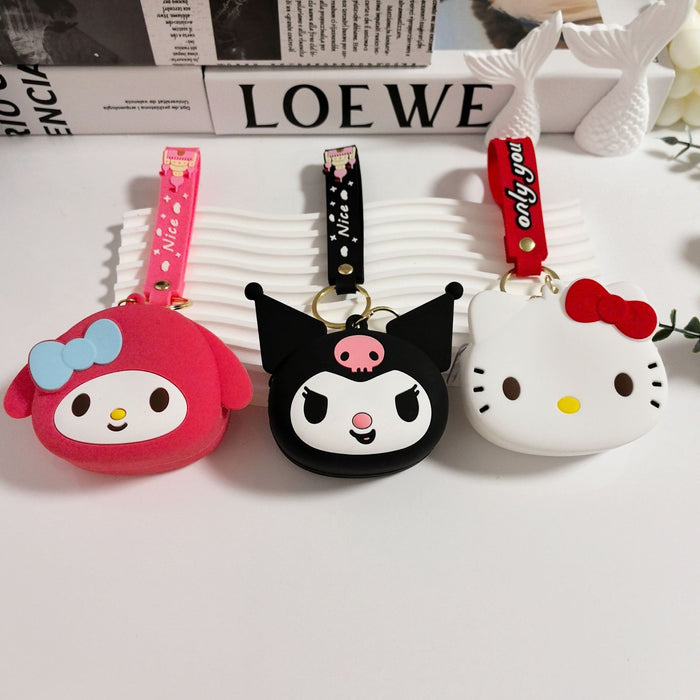 Wholesale Silicone Coin Purse Keychain Storage Bag Cute Headphone Bag Pendant Children's Blind Box Gift