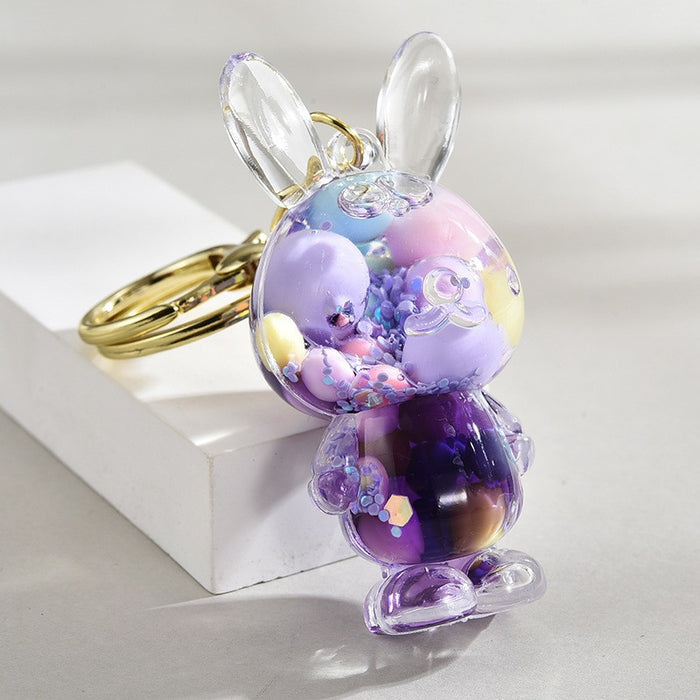 Wholesale Cute Beaded Sand Bottle Keychain