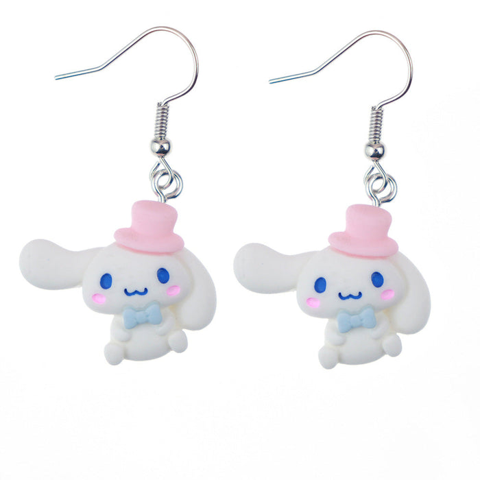 Wholesale Earrings Resin Fun Cute Cartoon Animals (S) JDC-ES-niqing009
