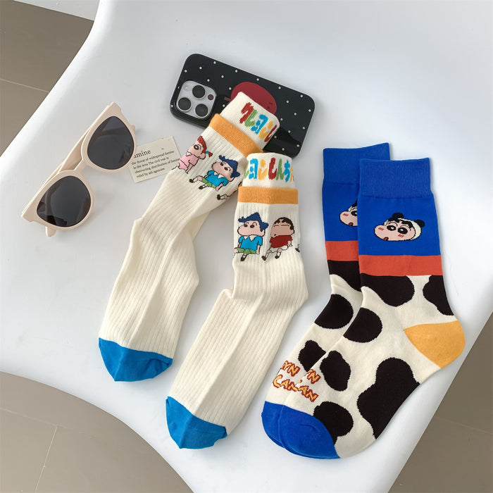 Wholesale Cartoon Anime Socks Cute New Medium Socks for Outer Wear Personalized Long Socks