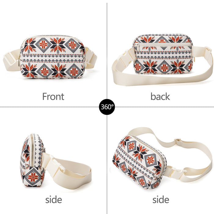 Wholesale Bohemian Ethnic Style Chest Bag Waist Bag Outdoor Running Mobile Phone Bag Crossbody Bag Portable