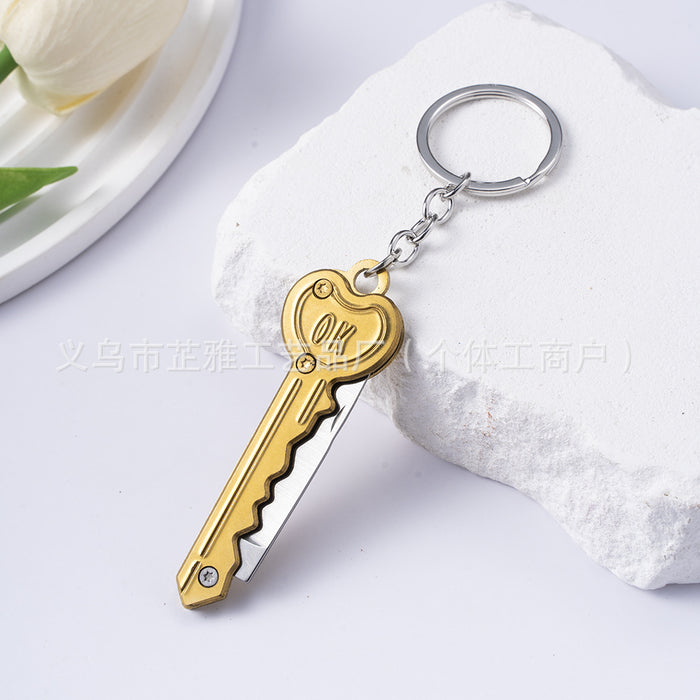 Wholesale Stainless Steel Self-defense Portable Portable Mini Multi-function Keychain JDC-KC-ZY031